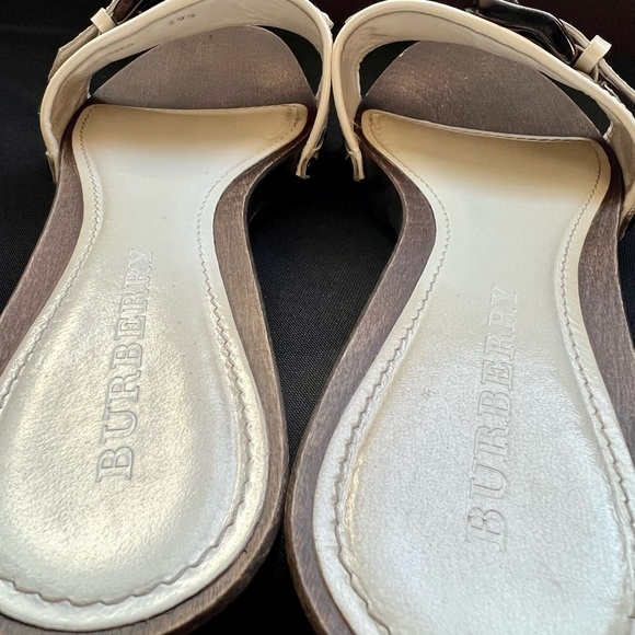 Burberry Wooden Slide Sandals - Picture 6 of 7